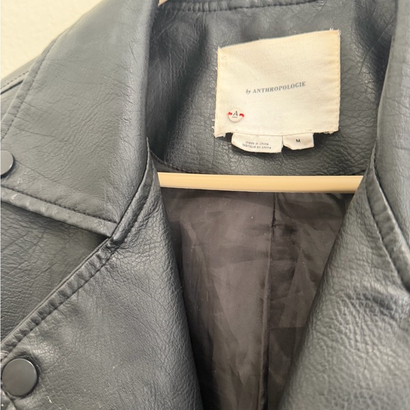 Anthropologie Black Leather Jacket - Picture 4 of 4